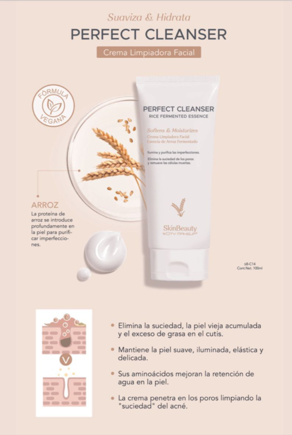 PERFECT CLEANSER Suaviza e Hidrata Crema Limpiadora Facial